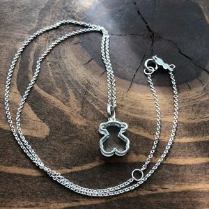 Tous Galaxy Bear necklace — sterling silver — NWT